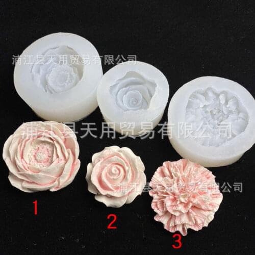 7.5*3CM DIY Sugar Craft Cake Vintage Petal Rose Flower Cake Silicone Mold Fondant Mold Cake Decorating Tools Gum Paste Mold