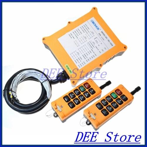 8 channel 2 Speed 2 Transmitters Hoist Crane Truck Radio Remote Control Push Button Switch System Controller