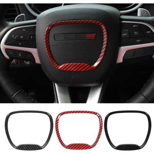 ABS Steering Wheel Trim Center Decorative Cover for Dodge Challenger Charger 2015+ Durango 2014+ Interior Accessories