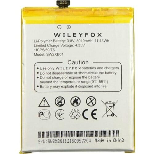3010mAh SW2XB01 Battery For Wileyfox Swift 2X mobile phone Battery