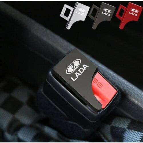 Car Safety Buckle Clasp Insert Plug Clip Seat Belt Card Buckle for lada VESTA niva kalina priora granta largus vaz Car Styling