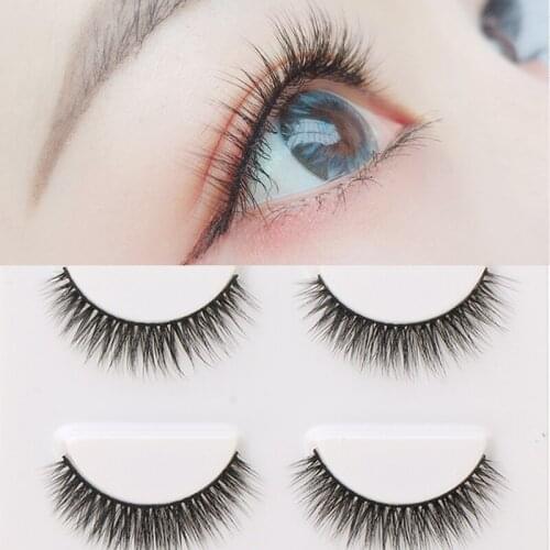 AY 3 Pairs 3DFalse Eyelashes Handmade For 2020 New Women Long Lashes Nature Eye Makeup Tools Faux Eye Lashes