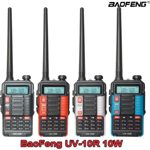 Baofeng UV 10R Professional Walkie Talkies High Power 10W Dual Band 2 way CB Ham Radio hf two-way Transceiver VHF UHF BF UV-10R