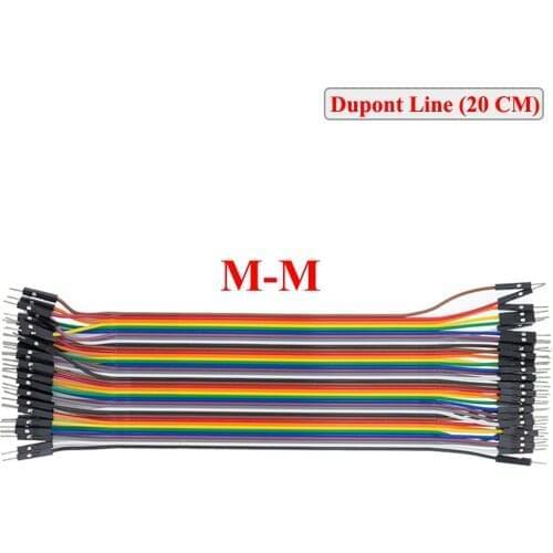 40pcs dupont cable jumper wire dupont line male to male dupont line 20cm 1P 40P for arduino