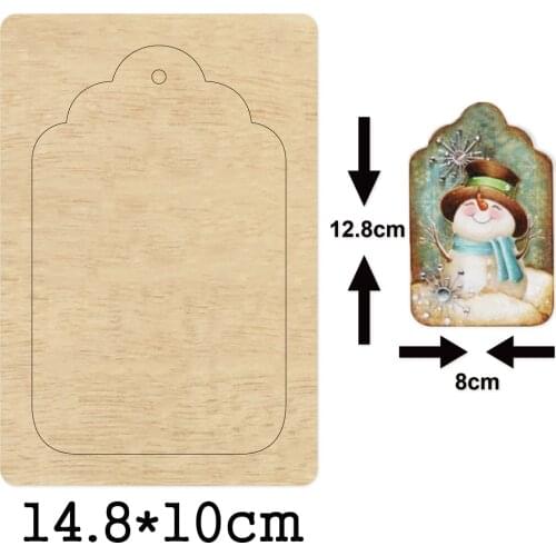 Big Tag Label Shape Photo Frame Cutting Dies 2020 New Die Cut &Wooden Dies Suitable for Common Die Cutting Machine on the Market