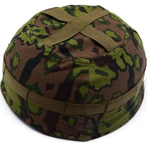 Replica WWII German Fallschirmjager Paratrooper M38 helmet Cover Fall OAK Camo Color A