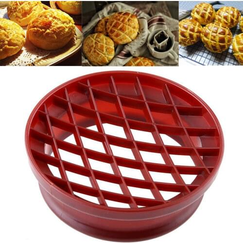 Cake Bread Mould Plastic Red Mold Baking Tool DIY Pineapple Bun Cutter Mold Reusable Kitchen Tool Accessory taart decoratie