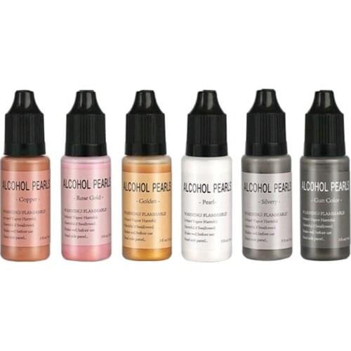 Metallic Resin Pigment Resin Dye Alcohol Inks Concentrated Resin Colorant 15ml Dropshipping