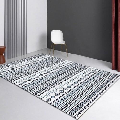 Soft Line Bedroom Carpets Home Living Room Sofa Decorative Floor Mats Moroccan Bedside Decorative Office Carpets