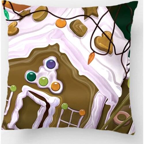 Gingerbread House Throw Pillow Case Decorative Cushion Cover Pillowcase Customize Gift High-Quality By Lvsure For Car Sofa Seat