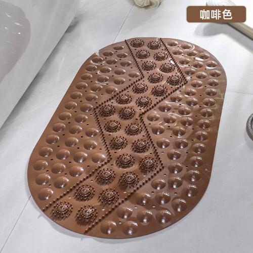 Non-slip Bath Mat Rectangle PVC Anti-skid room s Soft Massage Suction Cup Anti-Bacterial Shower tub Carpet