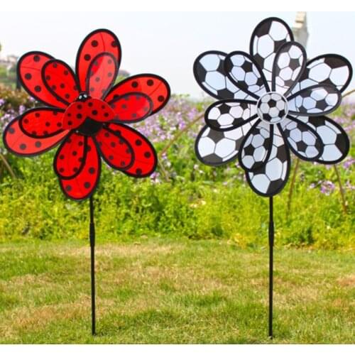 1pc Pinwheel Windmill Wind Spinners Toy For Lawn & Garden Flower Ornament Decor Random Color