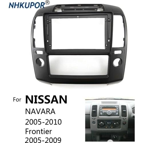 9" Auto Radio Frame For NISSAN NAVARA 2006-2012 Center Console Holder Refit Car Multimedia Player Bezel Faceplate