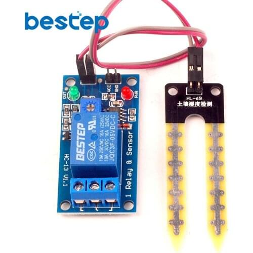 DC 5V soil moisture sensor relay control module Automatic watering of the humidity starting switch