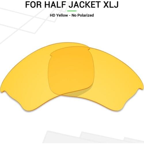 Mryok Replacement Lenses for Oakley Half Jacket XLJ Sunglasses HD Yellow