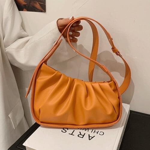 Candy Colors Crossbody Bags for Women Leather Messenger Bag Sac Female Clouds Shoulder Bags Girls Casual Fashion Handbags Women