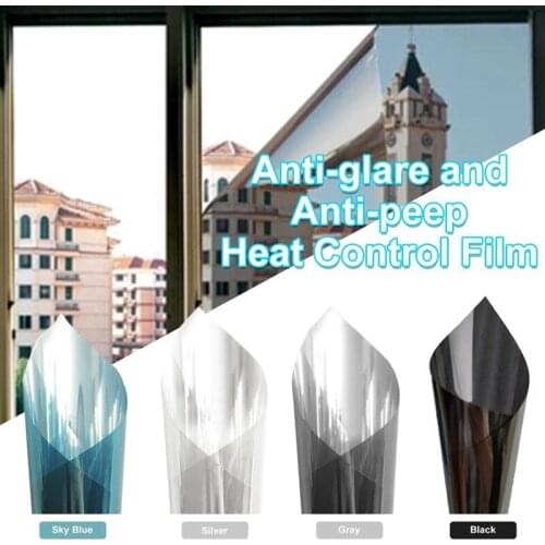 Window Heat Insulation Privacy Film Transparent UV Infrared Cut Skin Protection Prevents Furniture Walls Fading Window Film