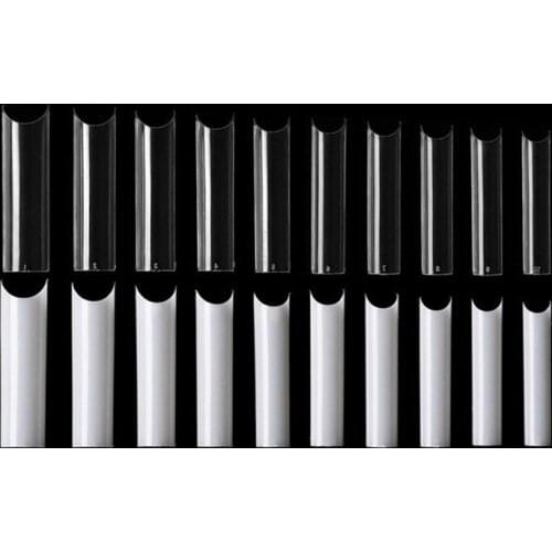 XL Extra Long Square False Nail Tips C Curved Straight Nails Manicure Nail Art Decoration Tools Artificial Acrylic Fake Nails