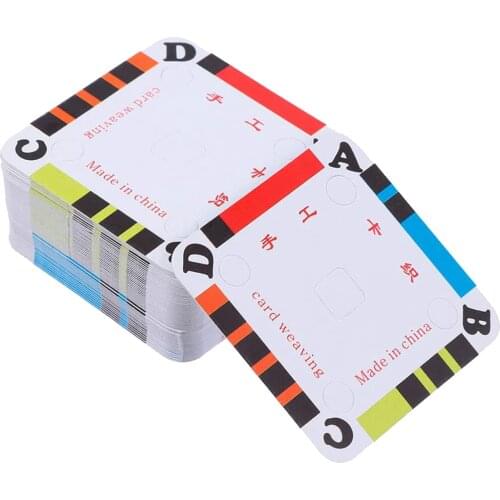 Pack of 100 Weaving Cards Tablet Smooth Surface for Loom or Inkle Loom DIY