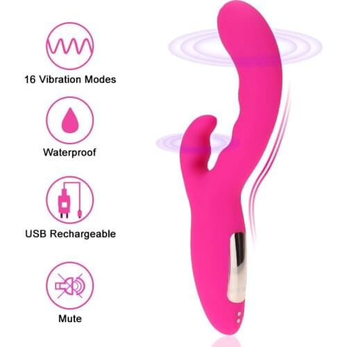 G-Spot Rabbit Vibrator Clitoris Stimulator Vaginal Dildo Massager for Women Waterproof Adult Sex Toys for Couples Sex Things