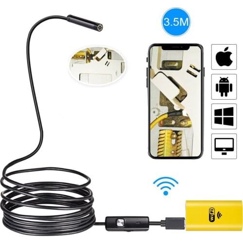 8MM HD 720P 1m 2m 3.5m 5m Wifi Endoscope Camera Borescope Waterproof Camera Endoscopic Android iOS Boroscope Camera