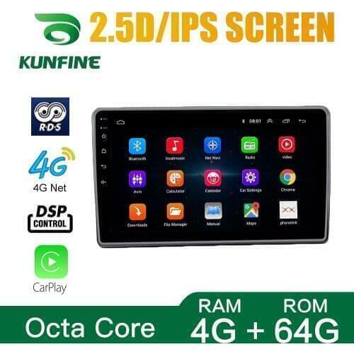 Octa Core Android 10.0 Car DVD GPS Navigation Player Deckless Car Stereo for Mahindra KUV100 Car Radio Unit WIFI