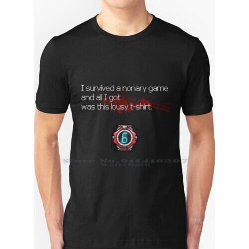 I Survived A Nonary Game And All I Got Was This Lousy T - Shirt T Shirt 100% Pure Cotton Zero Escape 999 Nine Hours Nine Persons
