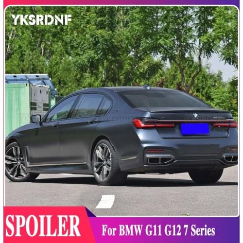 YKSEDNF ABS Racing Rear trunk Spoiler Wing paint color Lip P Style for BMW G11 G12 7 Series 740i 750i Sedan 2016 2017 2018