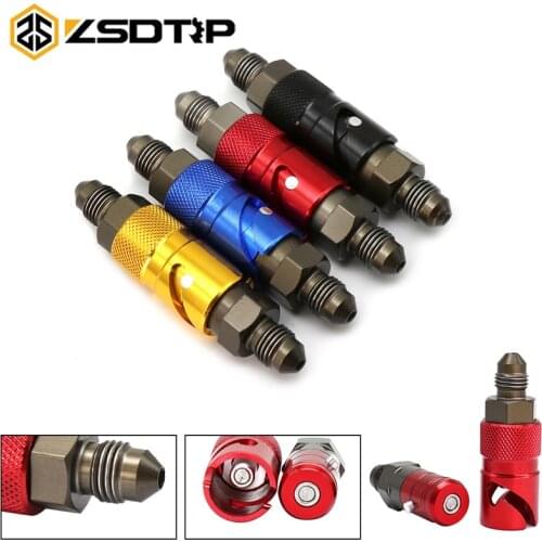 ZSDTRP Motorcycle AN3 Aluminum Straight Brake Caliper Cover Universal Quick Release Fittings Fuel Adapter Oil Hose Connector