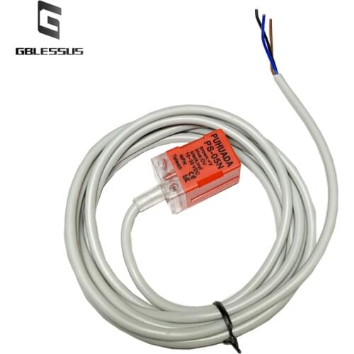 1 Piece Square Inductive Proximity Switch PL-05N Sensor 5mm Detection 5-24V DC Three-Wire NPN Normally Open PNP DC10-30V