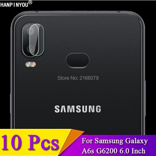 10 Pcs/Lot For Samsung Galaxy A6s G6200 6.0" Rear Camera Lens Protective Protector Cover Soft Tempered Glass Film Guard