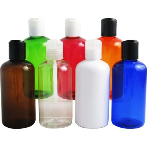 12PCS Natural Labs 220ml Empty Travel Containers Plastic Squeezable Toiletry Cosmetic Translucent Travel Bottles with Disc Caps
