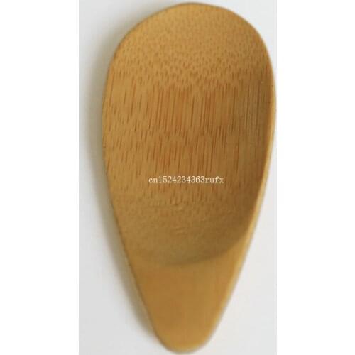 200pcs Tea Spoon Natural Bamboo Spoon Tea Scoops Mini Short Handle Eco Friendly Tea Tools 10*4cm