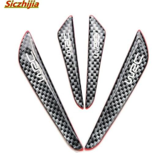 4 carbon fiber car stickers door edge protection stickers for Hyundai ix35 iX45 iX25 i20 i30 Sonata,Verna,Solaris,Elantra