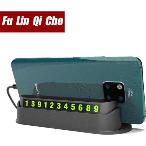 Car StylingTemporary Parking Card Phone Number Plate Telephone Number Park Stop In Car-styling Automobile