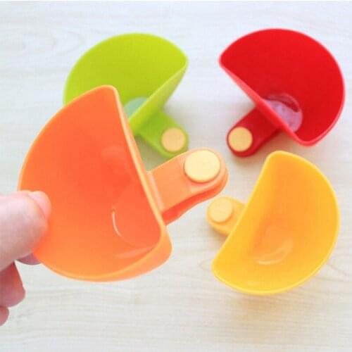 Clip Cup Bowl 4Pcs Multicolor Salad Sauce Saucer Assorted Ketchup Dip Tableware Plastic Kitchen Gadgets