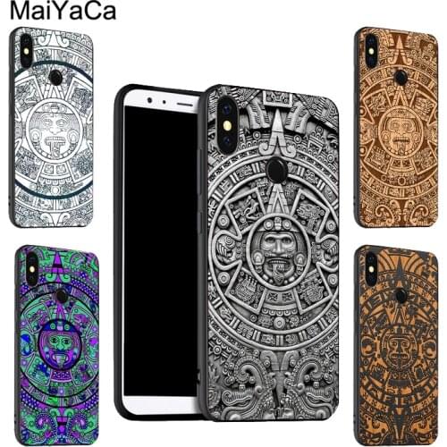MaiYaCa Mayan Calendar Wood Pattern Case For Redmi Note 8T 9S 7 8 9 Pro 9C For Mi A3 Note 10 Lite 9T For POCO X3 F2 Pro F1