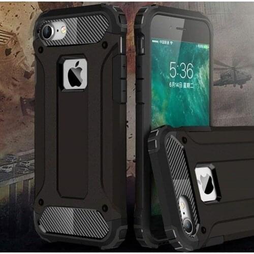 For iPhone 6 6s 7 8 Plus X Case Cover Luxury Hard Rugged Hybrid Armor Silicone Slim TPU Fitted Case for iPhone 5 5s SE Funda