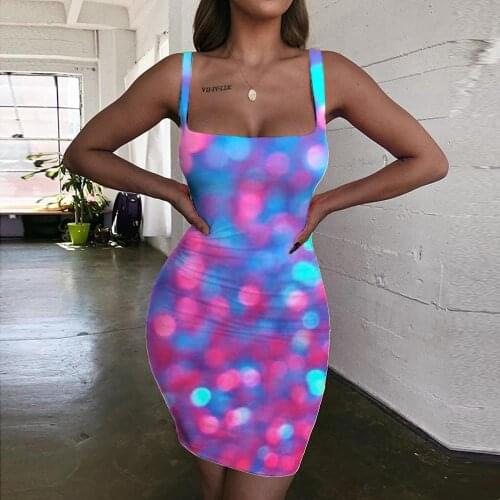 Giyu Brand Psychedelic Dresses Women Shine 3d Print Graphics Ladies Dresses Harajuku Sundress Womens Clothing Summer New Beach