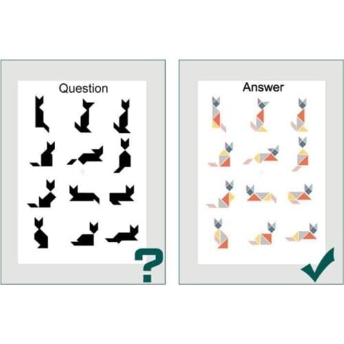 28EC Magnetic Tangram Puzzle Book Interactive Activity Center Jigsaw Toy Baby1+ Gift