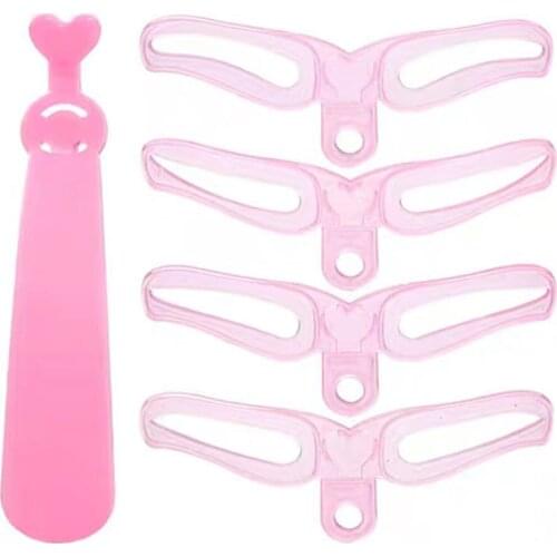 4pcs Eyebrow Cards Handheld Eyebrow Holders Ladies Eyebrow Stickers Eyebrow Make Up Assist Tool Beauty Tool