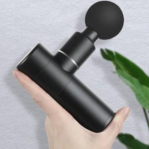 Deep Muscle Tissue Mini Massage Gun USB Handheld Pocket Fascia Massager Body Vibrating Relaxation Pain Relief Slimming Shaping