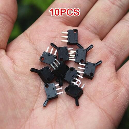 10PCS Miniature Small Limit Travel Switch N/O N/C Micro Mini Switches with Hole Three Legs Normally Open Normally Closed Parts
