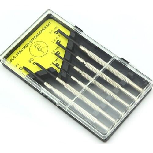 6pcs Precision Multifunction Mini Small Screwdriver Set with Slotted Phillips Bits for RC airplane Screw driver Repair Tools