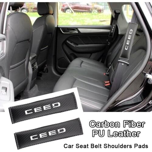 Car Safety Belt Shoulder Protector For Kia Ceed Accessories Soft Seat Belt Cover Driving Auto Seatbelt Styling Pad Car Gadget