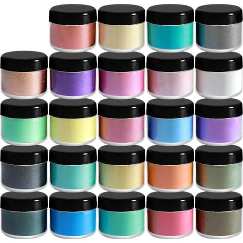 Mica Powder Glitter Powder Epoxy Resin Dye Pearl Pigment Kit for Soap Making/Soap Dyes/Nail Art/Eyeshadow 10g