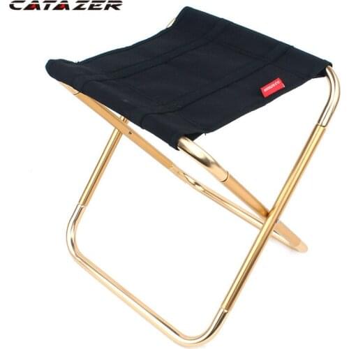 Outdoor Furniture Folding Chair Fishing Chair Aluminium Oxford Cloth Barbecue Stool Folding Portable Camping Chair Lazy Chair