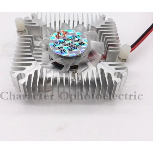 1pcs Aluminum Heatsink with fan for 5W/10W High Power LED light Cooling Cooler DC12V