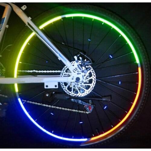 1pc 26 Inch Reflective Tape Fluorescent Bike Sticker MTB Bike Sticker Cycling Wheel Rim Reflective Stickers Bike DecoAccessories