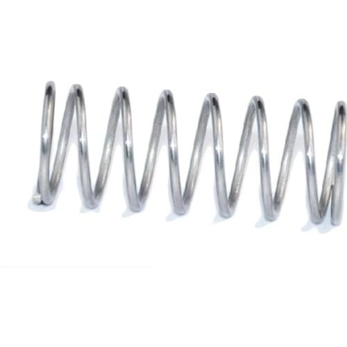 10pcs compression spring 304 stainless steel feeder spring anti corrosion extension springs 0.6*8mm